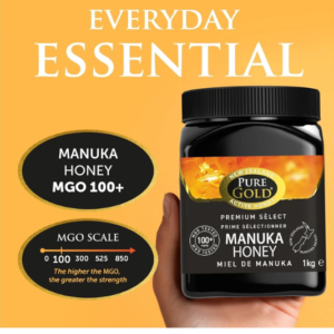 Pure Gold Manuka Honey 100+ MGO Certified Premium 1kg
