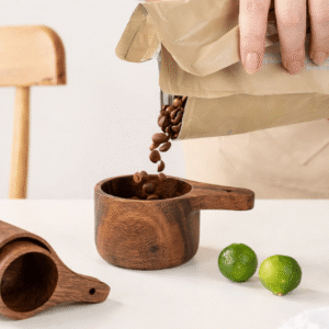 Wooden Measuring Cups & Spoons Set – Acacia Wood (8 Piece Set)