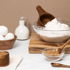 Wooden Measuring Cups & Spoons Set – Acacia Wood (8 Piece Set)